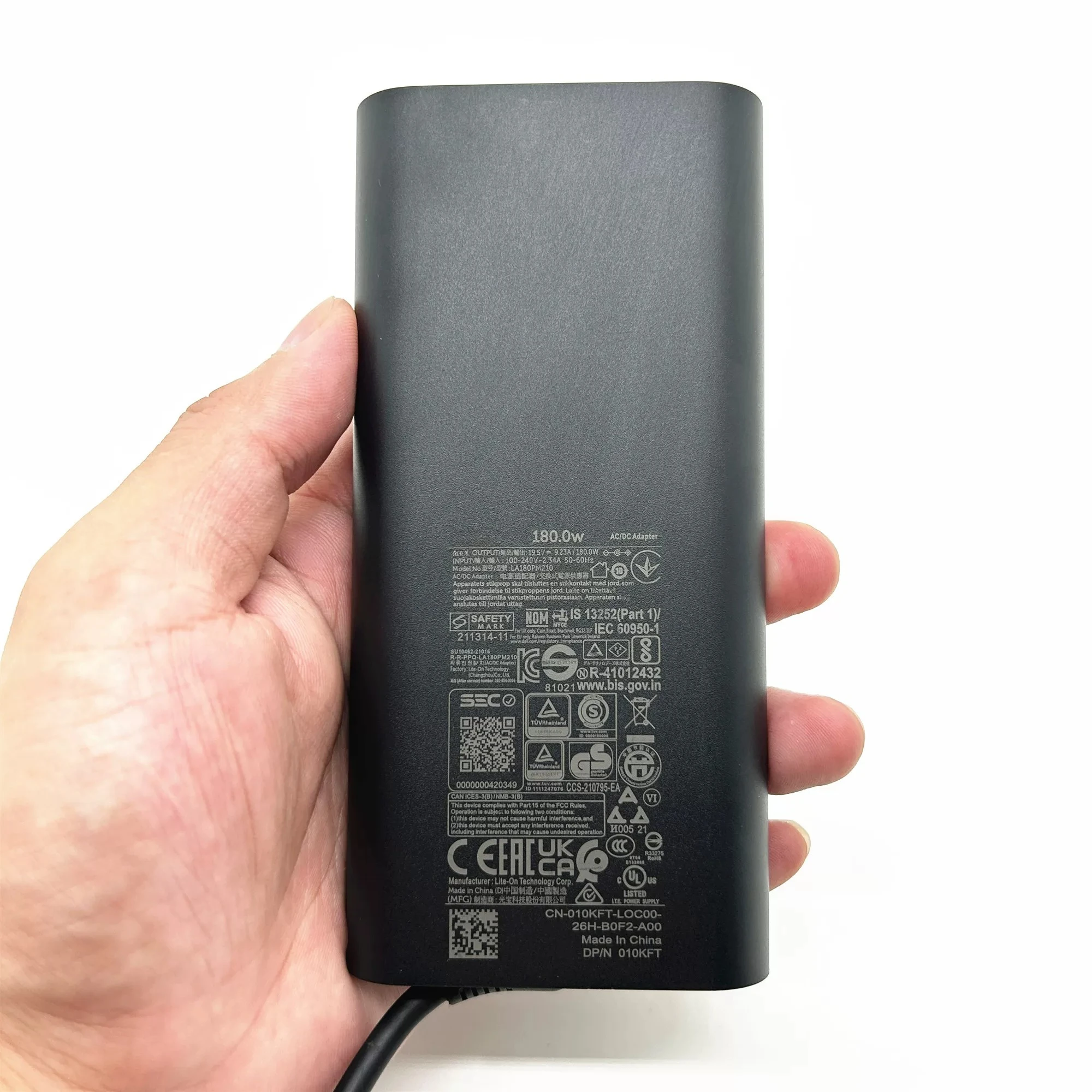 Original Gallium Nitride for Dell G3 G5 M15 X15 180W Charger 19.5V9.23A Power Adapter