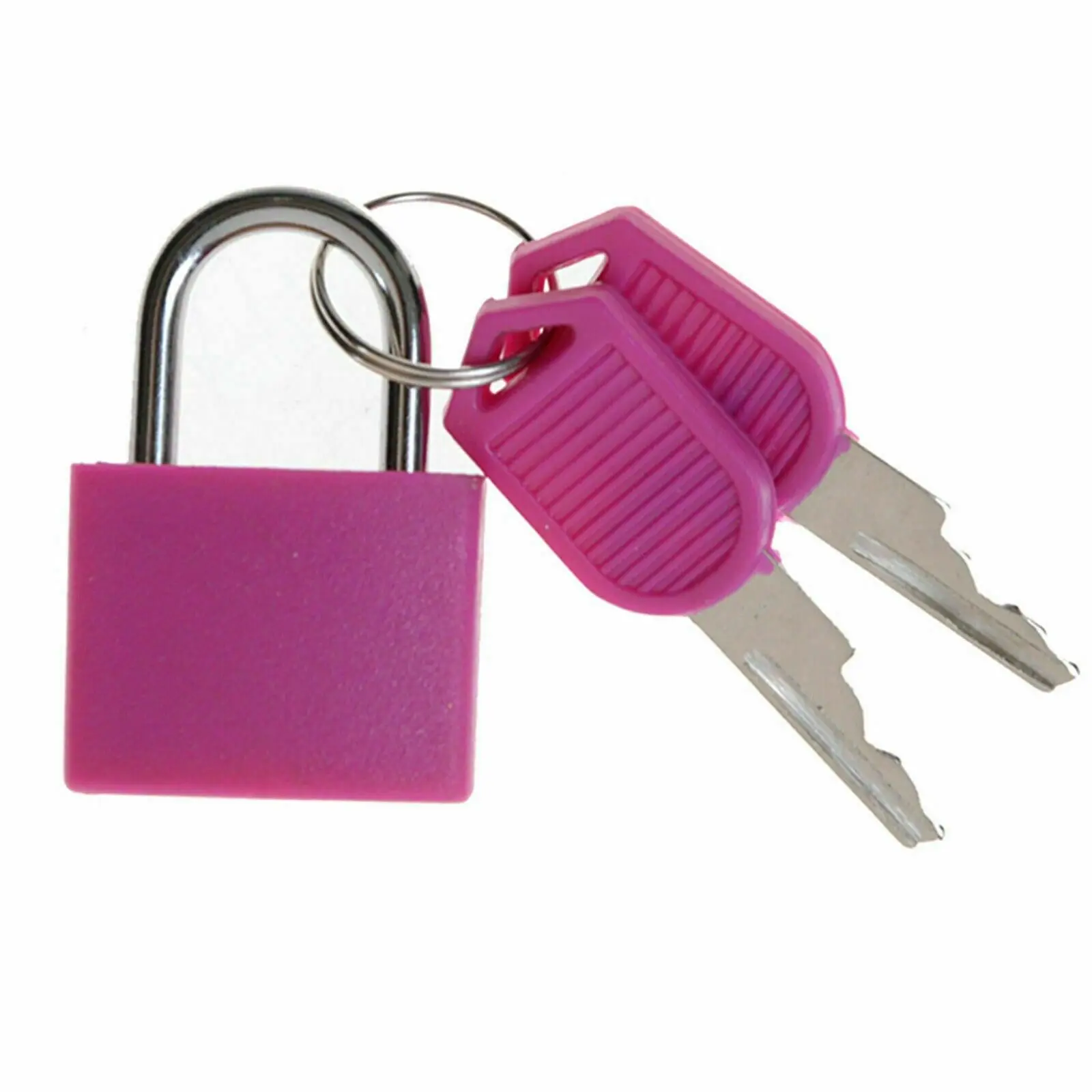 Keyed Padlock Heavy Duty Cast Iron Outdoor Security Shackle Bag Lock with Keys