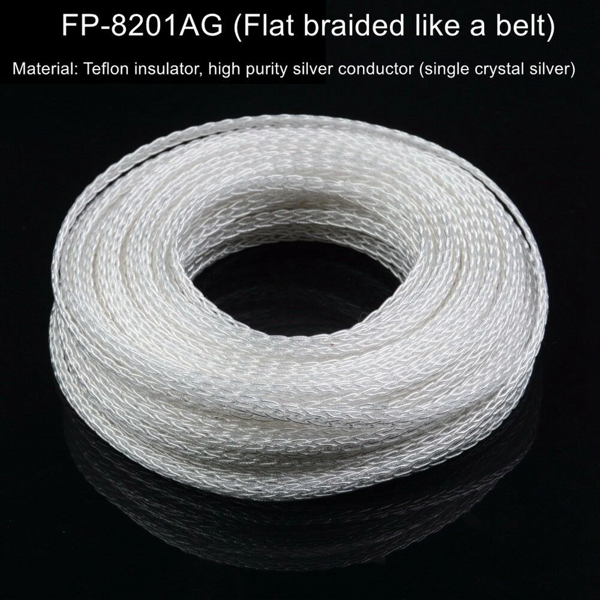 Kopfhörer-Upgrade DIY geflochtenes Kabel PTFE OCC Silberdraht 6N Drahtleitung Headset Kopfhörer Speake 8 Kerne 7 Stränge x 0,1 mm – Detail 10