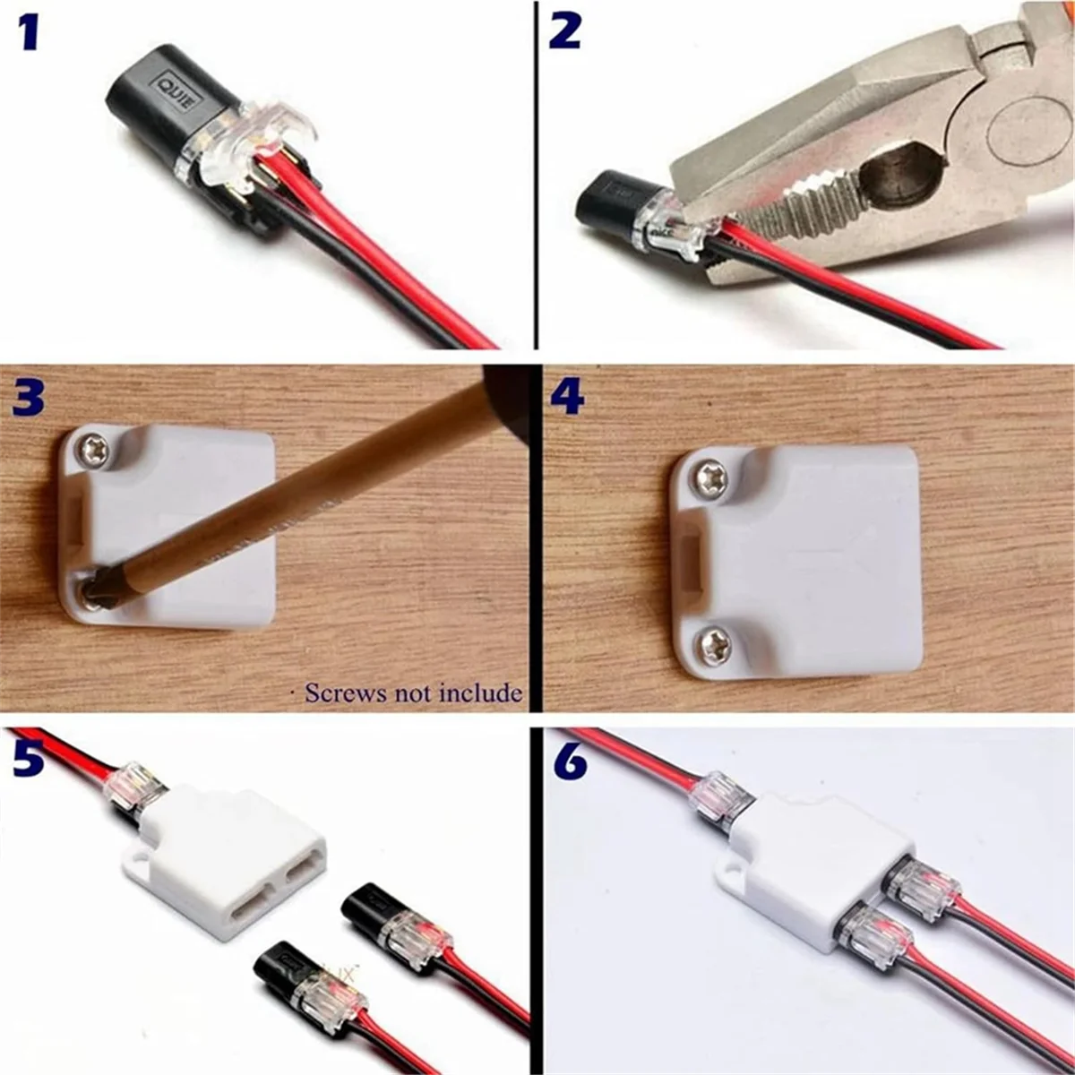 Paquete de 30 conectores enchufables de doble cable L74A, conectores de cable LED de 3 vías de 2/3/4 pines enchufables, conectores de cable de bajo voltaje