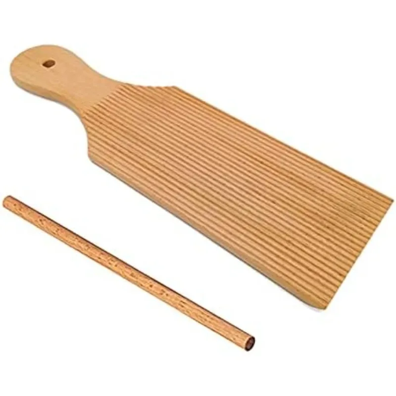 Alta calidad, fácil de hacer Pasta casera y tablero de Pasta de mantequilla antiadherente, fideos enrollables, mesa de mantequilla de madera y paletas