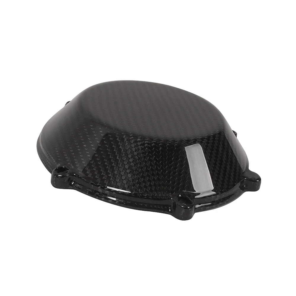 For Ducati (Air Cooled 4V Engine) Carbon Fiber Dry Clutch Cover Engine Case Cover Fairing Cowling