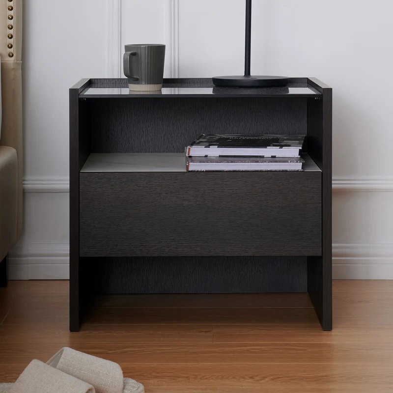 Multifunctional bedside table Modern simple bedroom bedside table Minimalist bedside storage cabinet