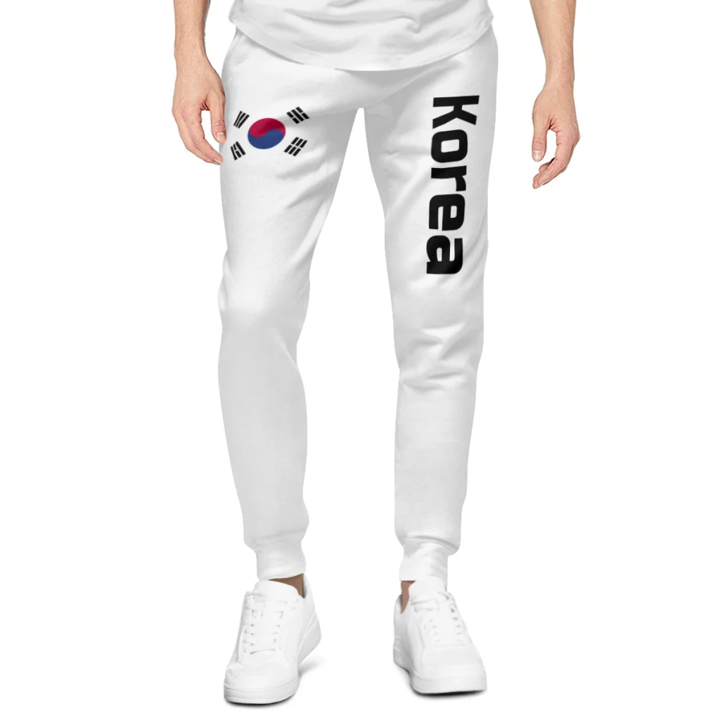 2025 South Korea Flag Mens Sweatpants with Pockets Joggers for Men Sports Casual Sweat Pants With Drawstring