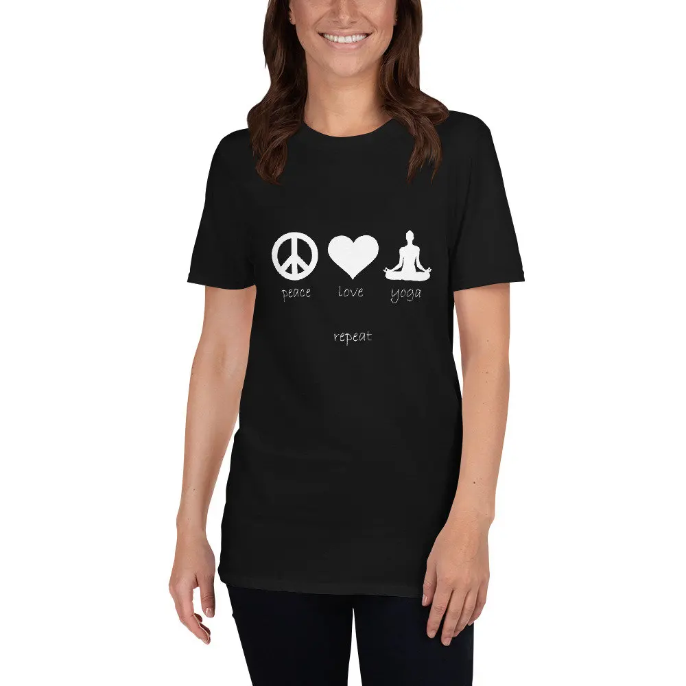 Camiseta de la paz, Yoga, Love RepeaT