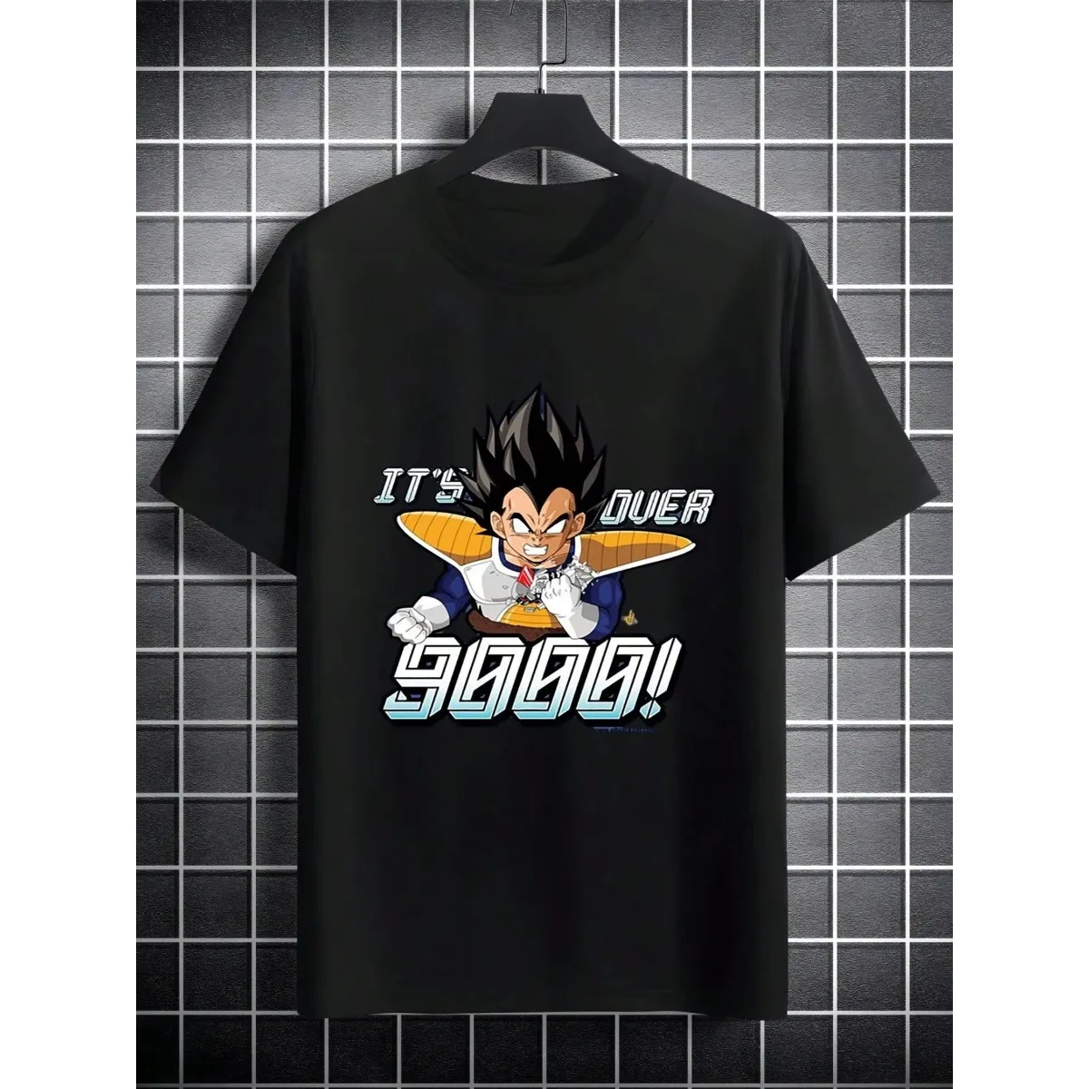 Kaus Katun Gambar Anime Vegeta Ukuran Besar Dragon Ball Kaus Grafis Musim Panas Lengan Pendek Pria Atasan Kasual Pakaian Jalanan Pakaian Y2k