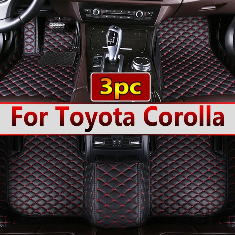 Car Floor Mats For Toyota Corolla 9th Gen. 2000 2001 2002 2003 2004 2005 2006 Auto Foot Pads Interior Accessories