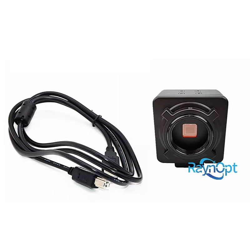 Câmera industrial USB HD 3MP Color Free Drive CCD Câmera de microscópio de inspeção de visão mecânica