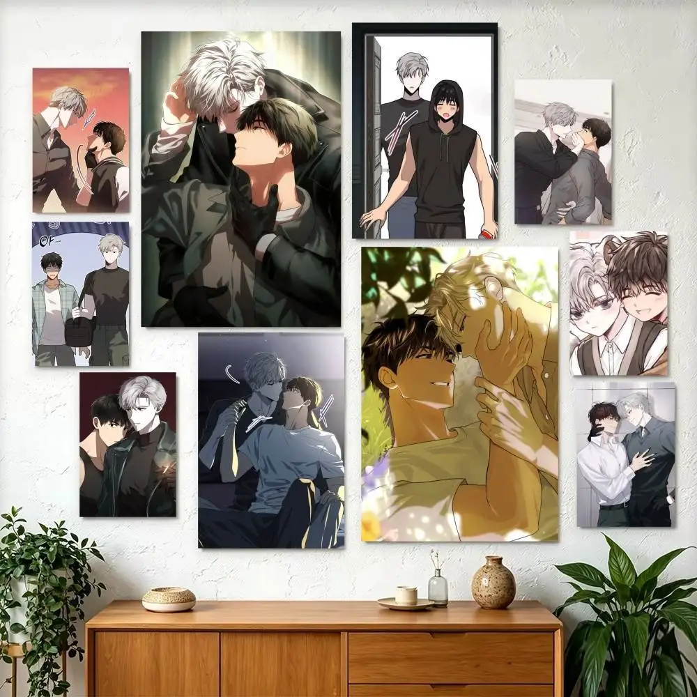 BL Manhwa P-Passion Poster Perfect Space Sticker Self Adhesive for Office Home Theater Wall Art Decor Fancy Gift