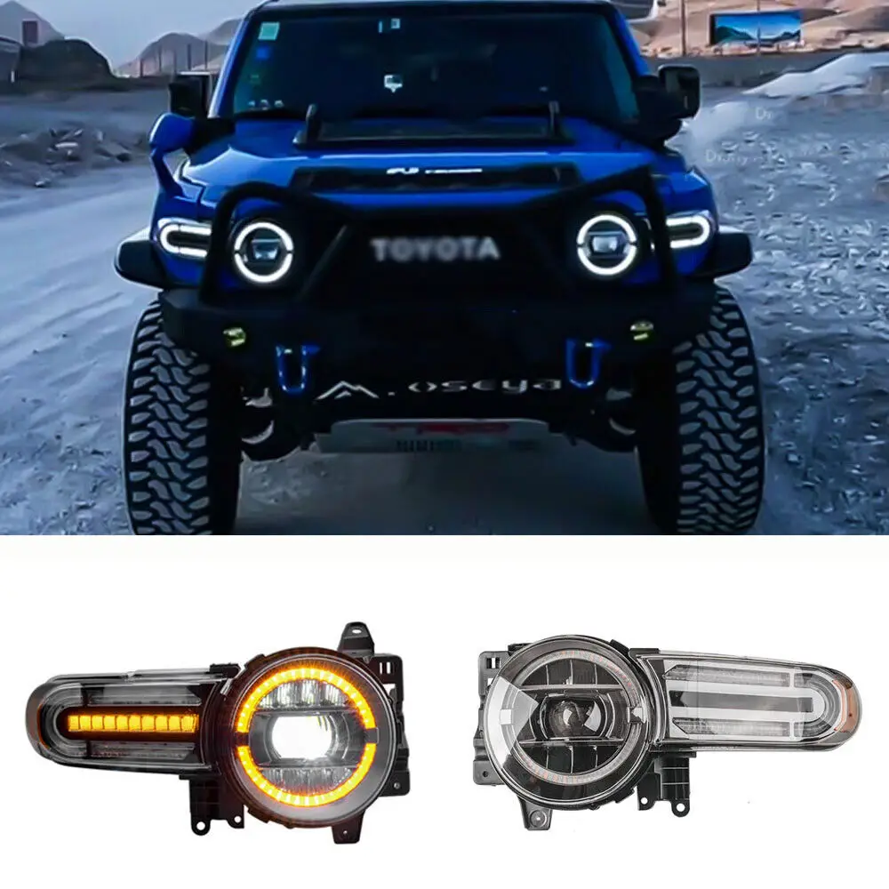 

LED Headlights For Toyota FJ Cruiser 2007-2021 LED DRL Dynamic Turn Signal