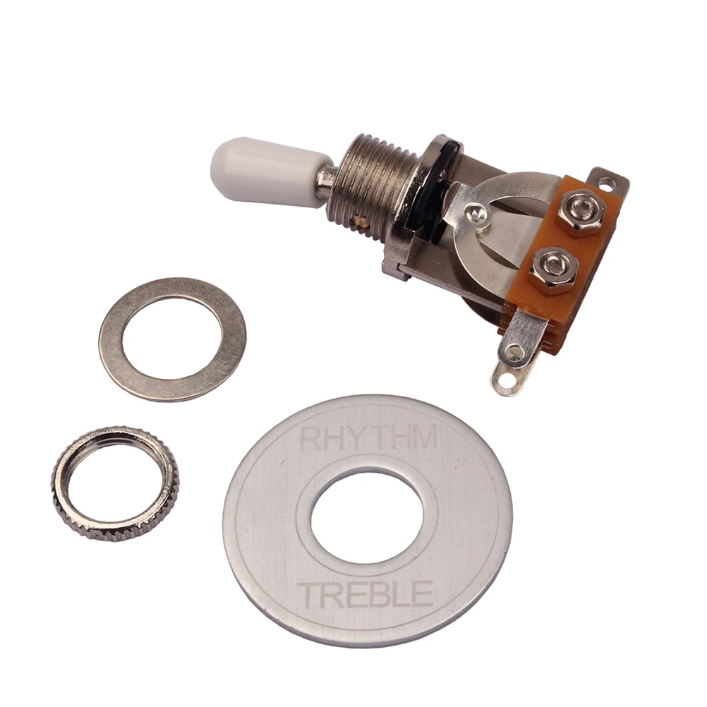 

Guitar 3 Way Toggle Switch Kit for Electric Guitar Pickup Parts Rhythm Treble Ring Upgrade 3 Way Toggle