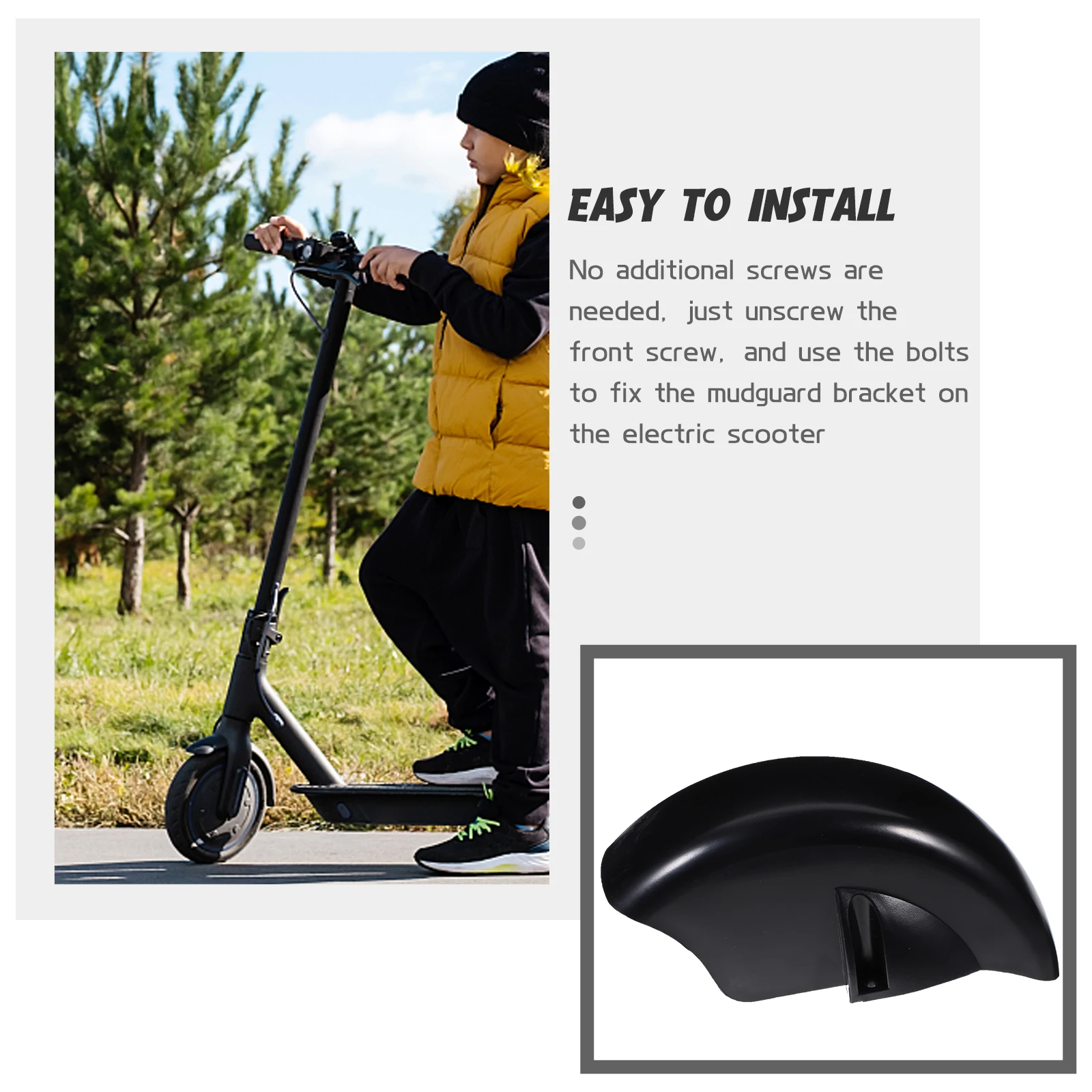 

Mudguard Bracket Scooter Front Support Lightweight Steel Replacement Accessory Shock Absorbing Electric Scooter Parts