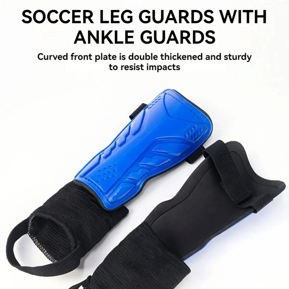 Loogdeel Soccer Shin Guards Kids Youth Leg Protective Soccer Equipment Boys Girls Adults Soccer Shin Guards Calf Protect Board