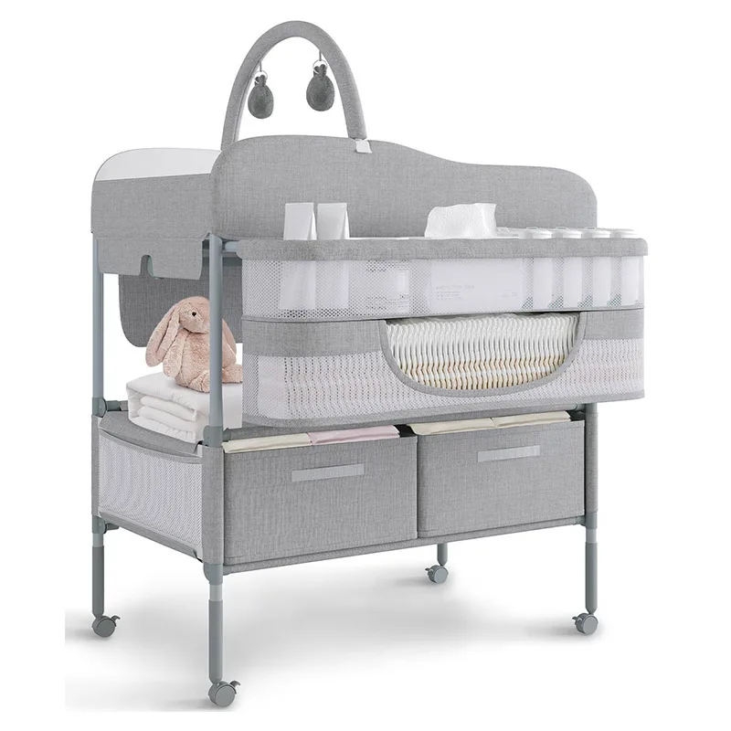 

Wholesale Customizable Baby Changing Table OEM Service Hospital Home Use Combo Baby Changing Table with Drawers