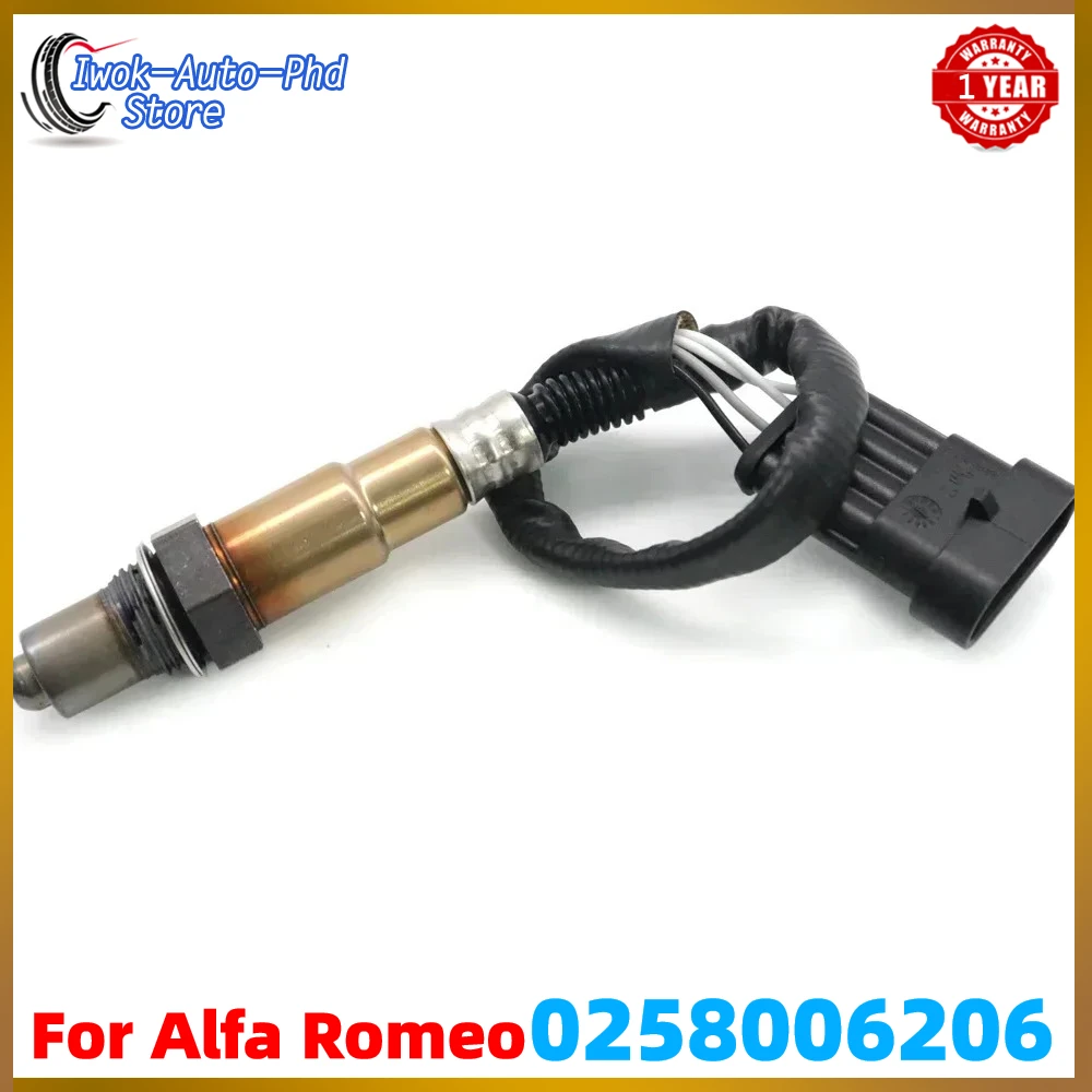 

0258006206 Новый автомобильный датчик соотношения воздуха и топлива Лямбда кислорода O2 для Alfa Romeo 156 GTV Spider Fiat Lancia 0258006731 584344