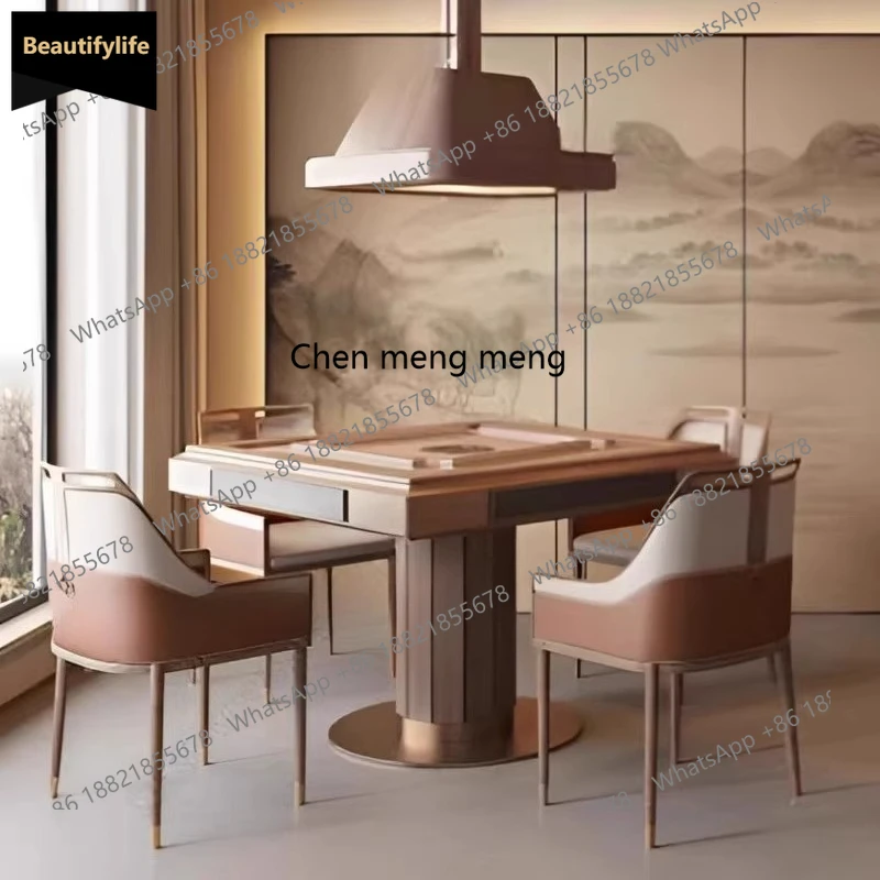 

Автоматический стол для маджонга D80 и комплект стульев: Новинка в китайском стиле для гостевых домов, чайных, шахматных залов, отелей, частных комнат, а также для игры в "битье яиц".