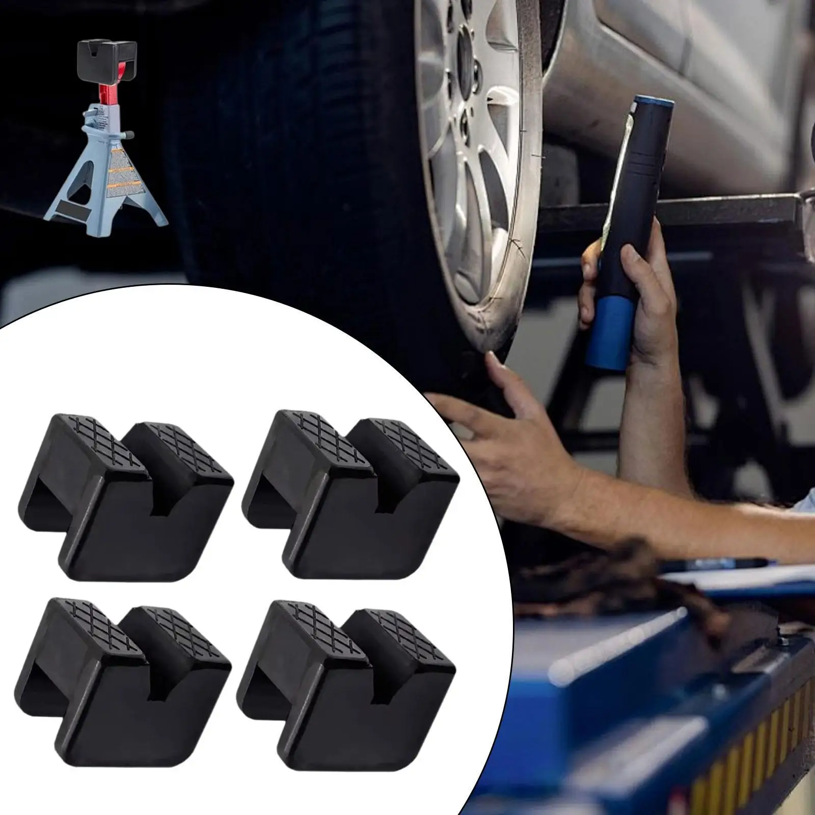 

4x подставка для домкрата, адаптер с прорезями, подставки для рамы с прорезями, защита для сварных швов для аксессуаров для подставки для домкрата