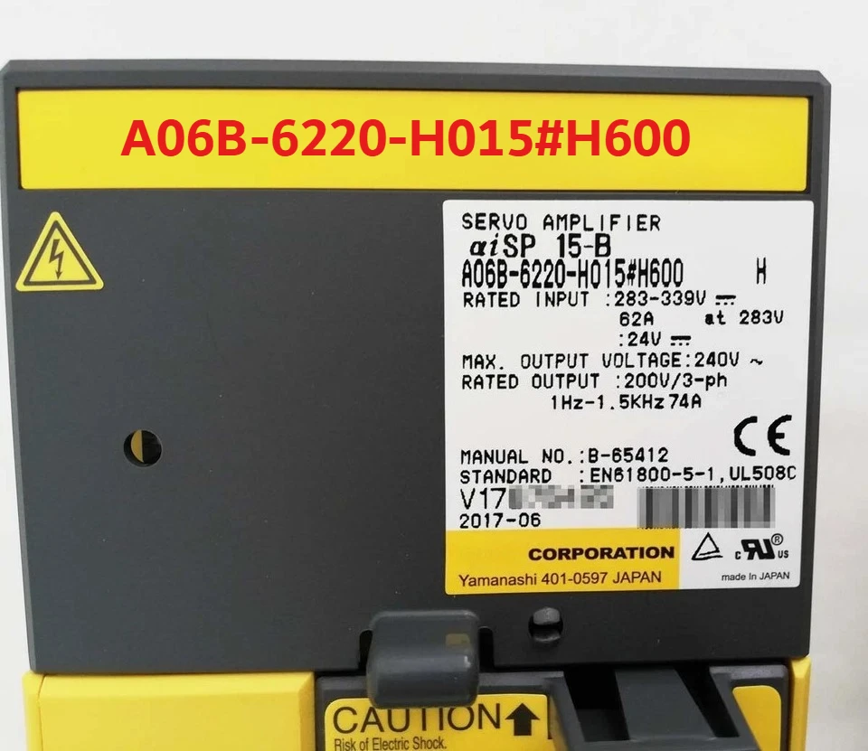

A06B-6220-H015#H600 For FANUC A06B-6220-H015#H600 Servo Drive Servo Amplifier