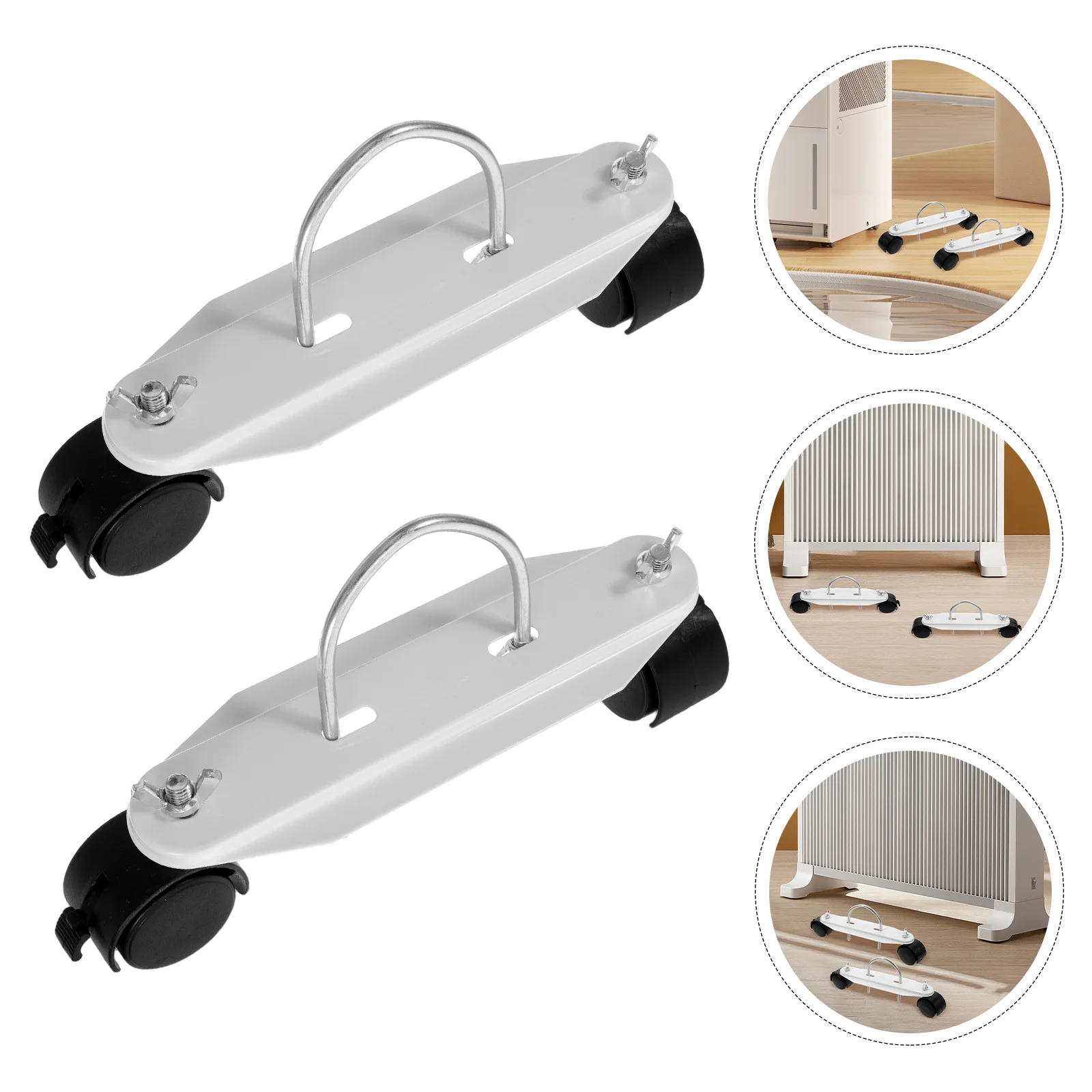 Electric Heating Pulley Portable Heater Caster for Radiators Oil Sturdy Base Heaters