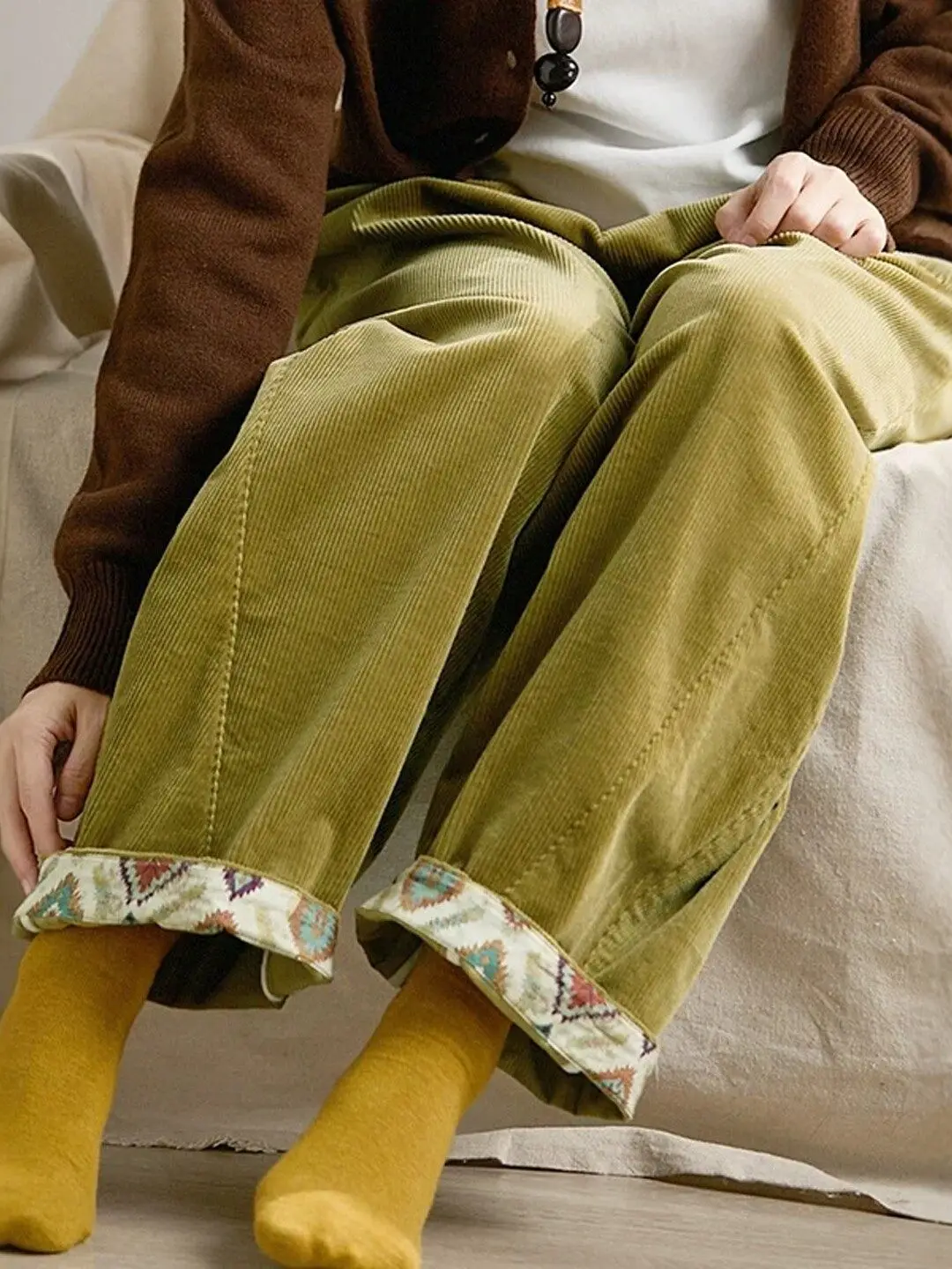 High Waist Straight Leg Trousers Autumn Casual Patchwork Versatile Knife Pants Trendy Ladies plus Size Wide Leg Trousers