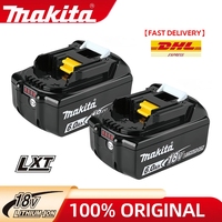 Genuine makita With Charger 6.0Ah makita 18v Battery Rechargeable Lithium Ion tool battery BL1850 BL1840 BL1815B BL1830 BL1860