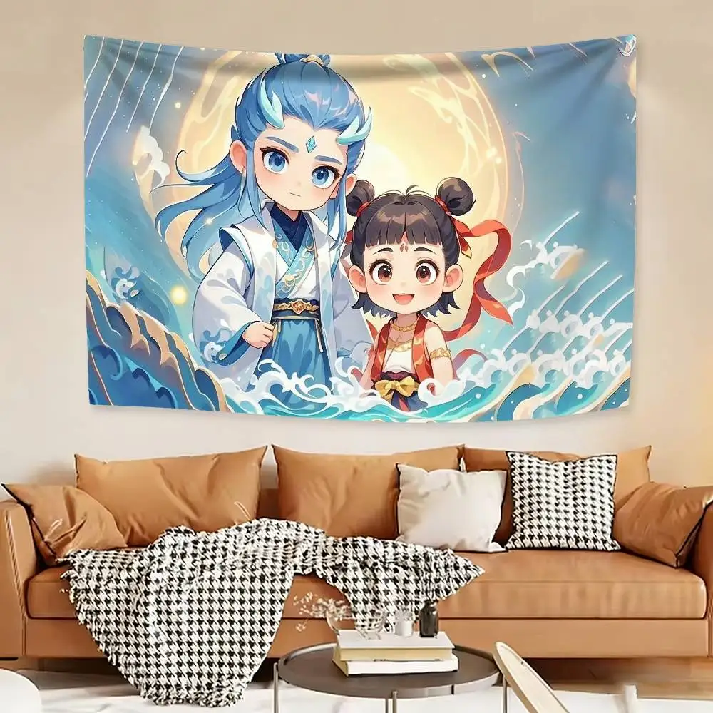

N-Nezha Flag Outdoor Decorations for Bedrooms Home Decor Items Decoration Banners