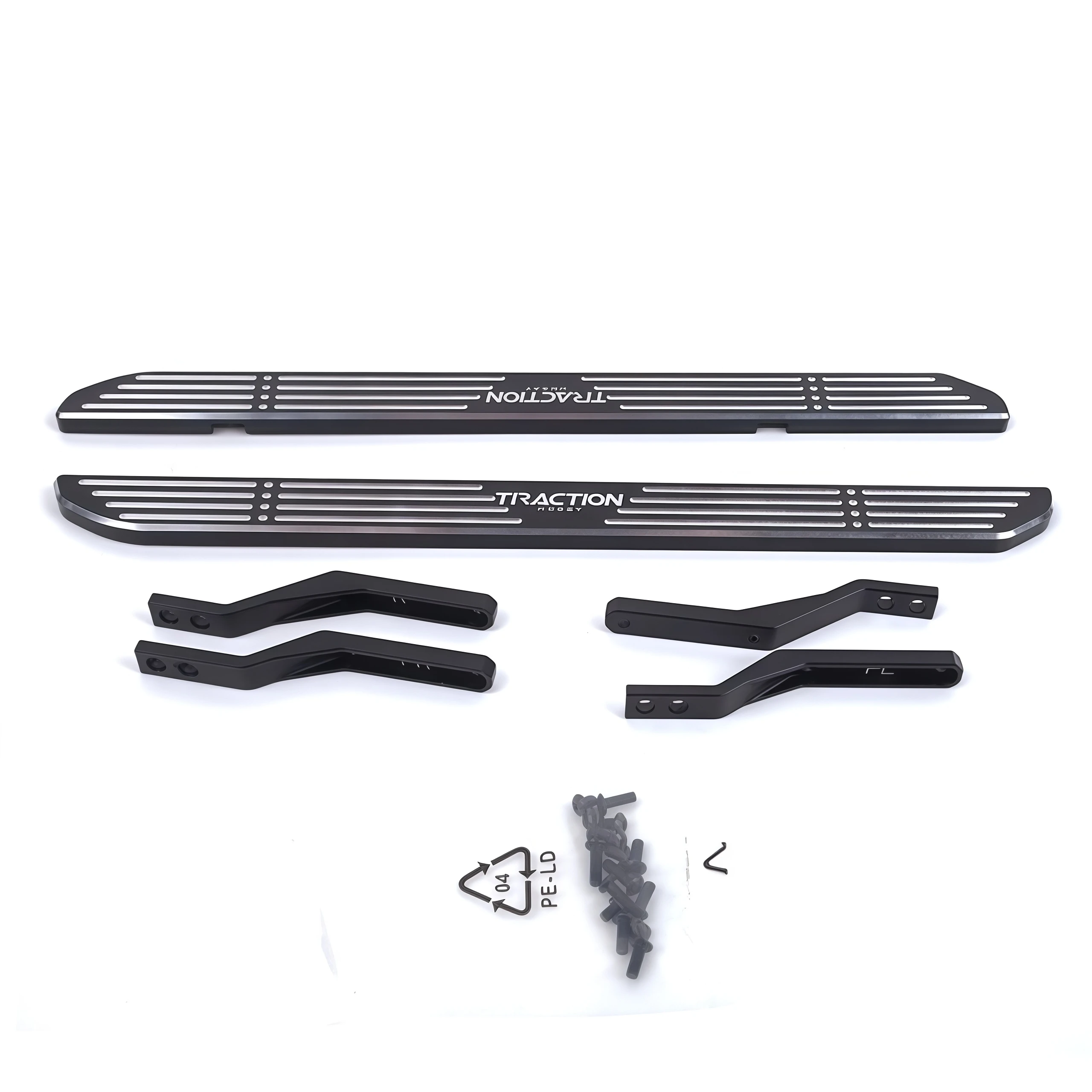 ชุดแป้นเหยียบด้านข้างแบบโลหะสำหรับ KM TH01546 T-rex Scale RC Crawler Car อะไหล่เสริม