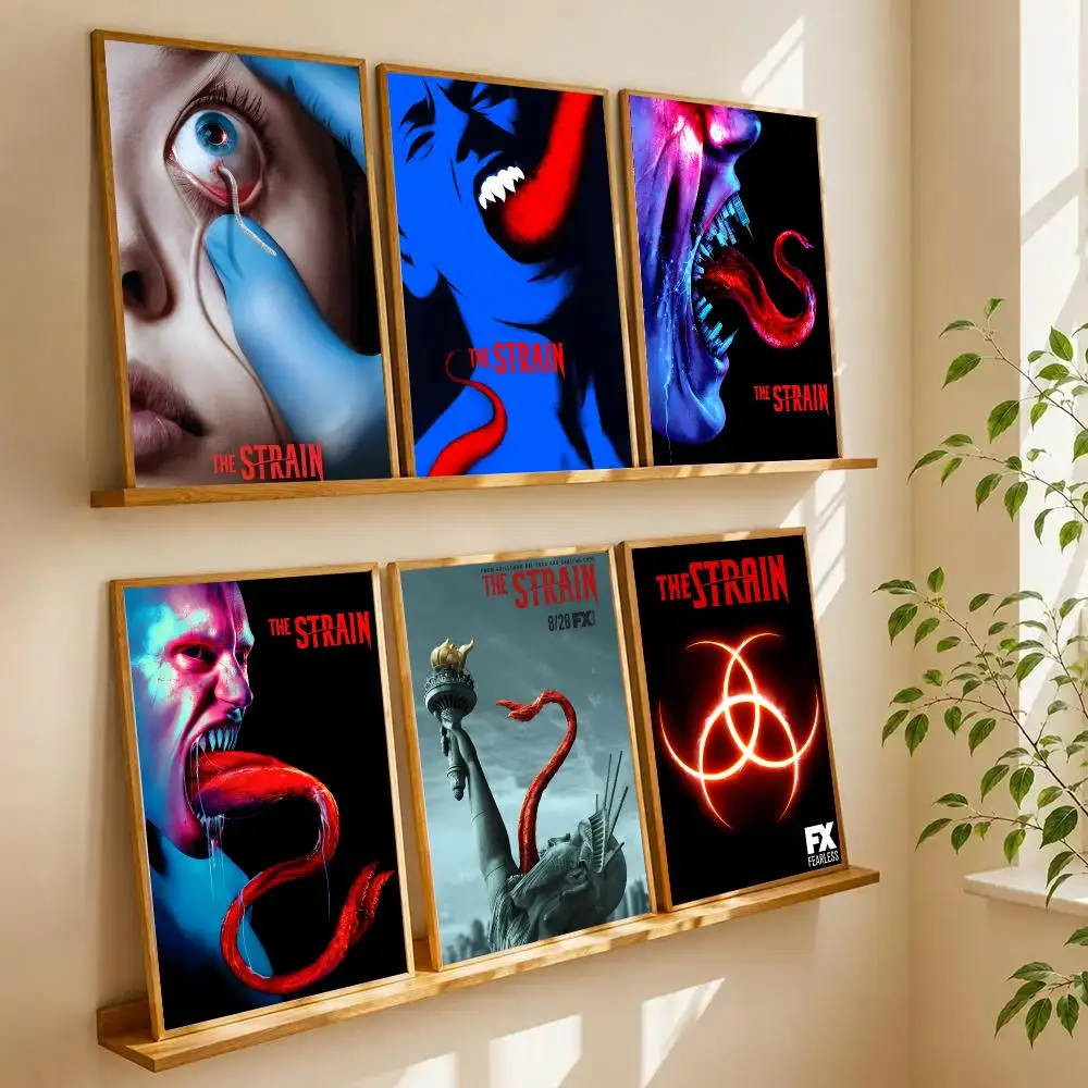The Strain Poster Retro HD Art Sticky Wall Waterproof Home Living Room Bedroom Bar Aesthetic Decoration
