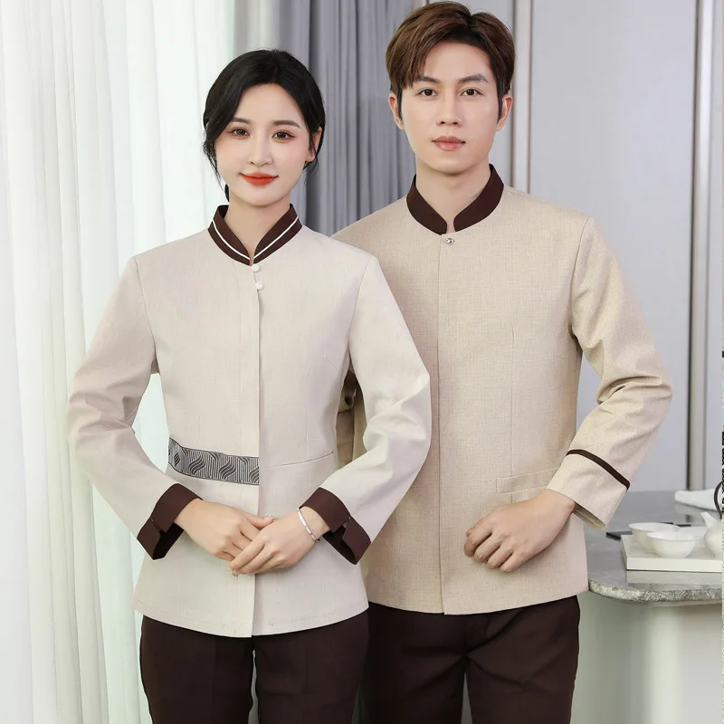 

Long Sleeve Cleaning Uniform for Women Hotel Guest Room CleanerPAWorkwear for Property Management Ladies in Autumn and Winter