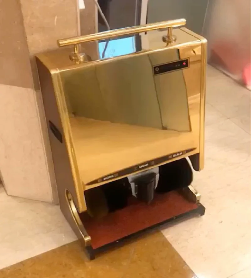 ماكينة تألق الأحذية الكهربائية 220 فولت، منظف الأحذية بمستشعر تلقائي للاستخدام المنزلي والمكتب والفندق EW #1