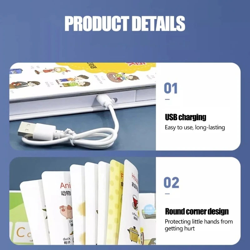 Practical Paper English Learning Book Teaching Book For Preschoolers Featuring Sound Technology And Visual Learning Aids K92C