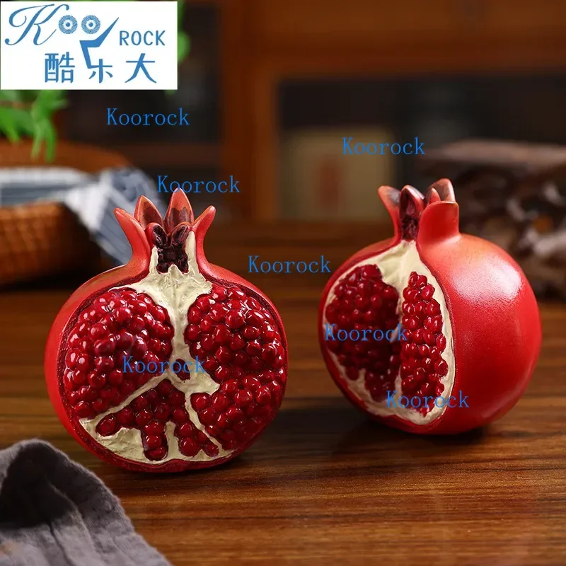 Resin Pomegranate Figurine - Car Ornament & Jewish New Year Gift (Rosh Hashanah) - Lucky Charm Art Craft