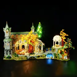 Hprosper 5V LED Light For Icons 10316 The Lord of The Rings:  Rivendell Decorative Lamp (Not Include Lego Building Blocks Set)