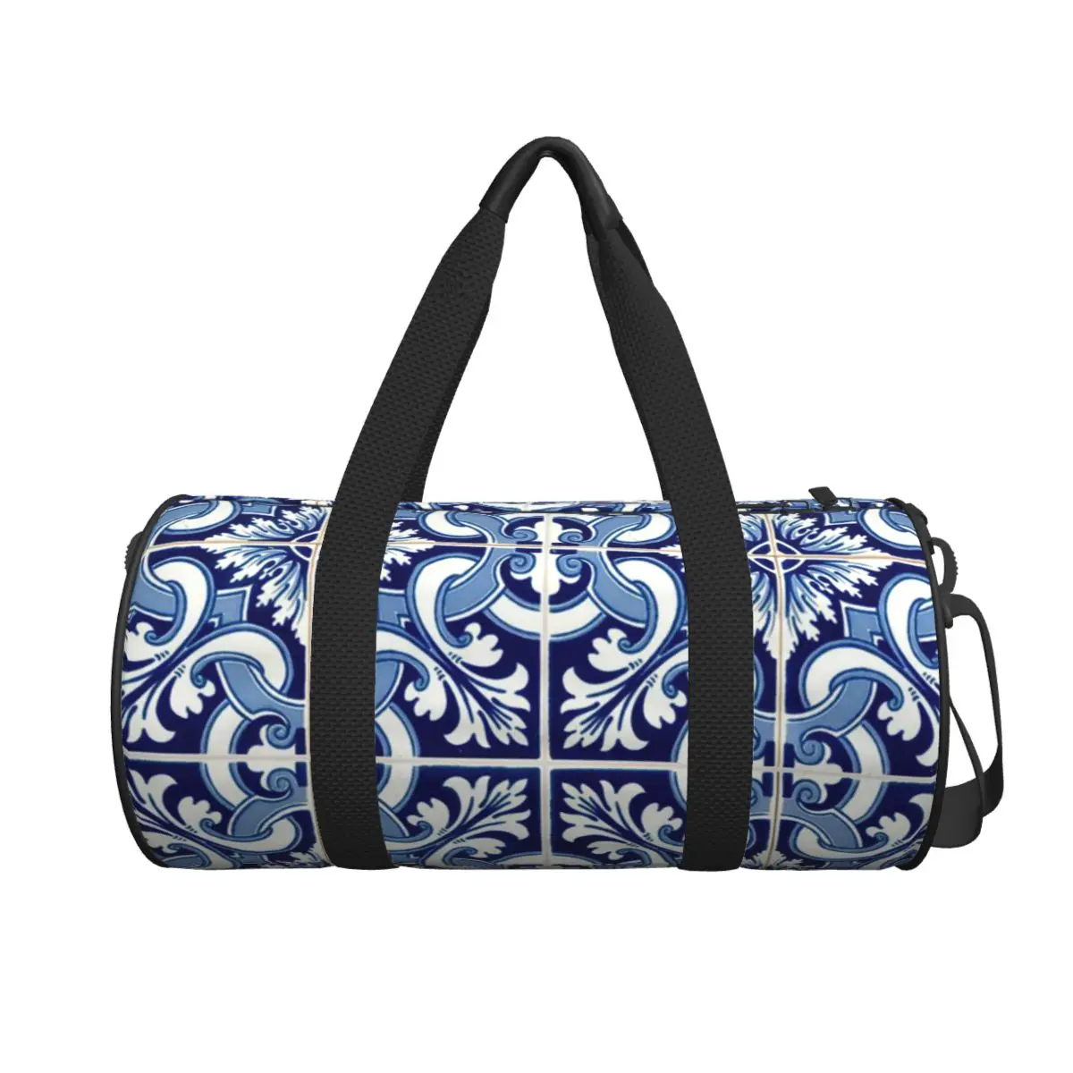 

Azulejo Lisbon Azulejos Lisboa Large Duffle Gym Bag Multi-Functional Duffle Travel Bags Handbags Fitness bag