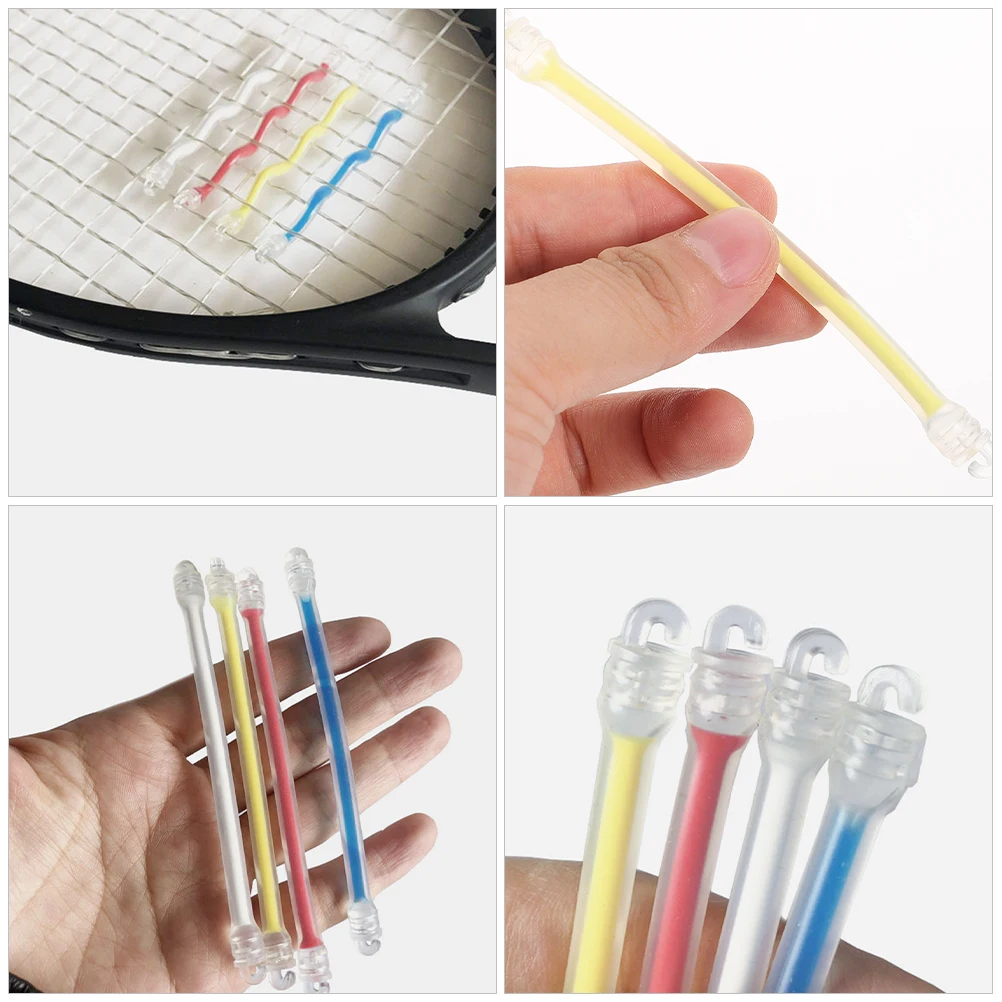 

8 Pcs Tennis Racket Dampener Silicone Vibration Dampeners Lightweight Portable Tennis Accessories