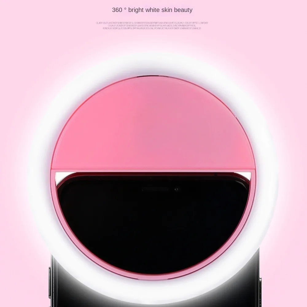 LED Mini Phone Fill Light 3 Modes Rechargeable Portable Pocket Light Adjustable Handheld Beauty Selfie Light