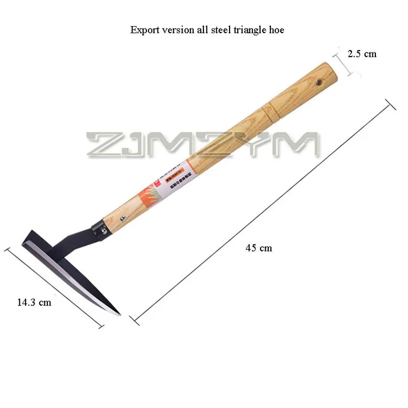 مجرفة صغيرة مثلثة متينة ومتعددة الوظائف من الصلب المنغنيز مع يد مريحة لحفر الأسمدة والنباتات أو الأعشاب #4