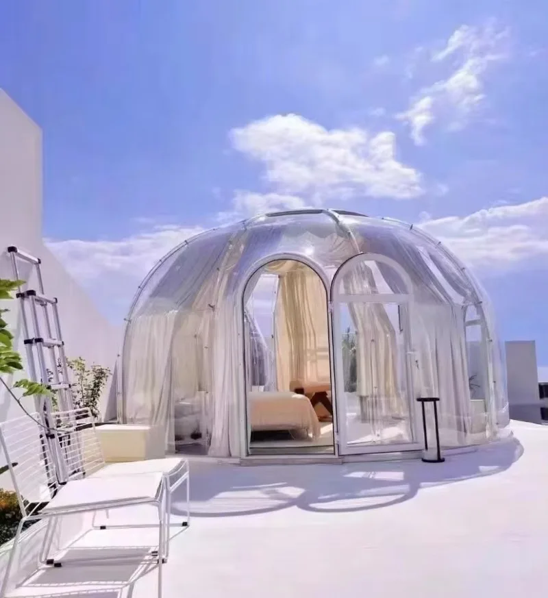 Luxury Inflatable Bubble Dome Tent Starry Sky Room Transparent Outdoor Camping House Garden Event