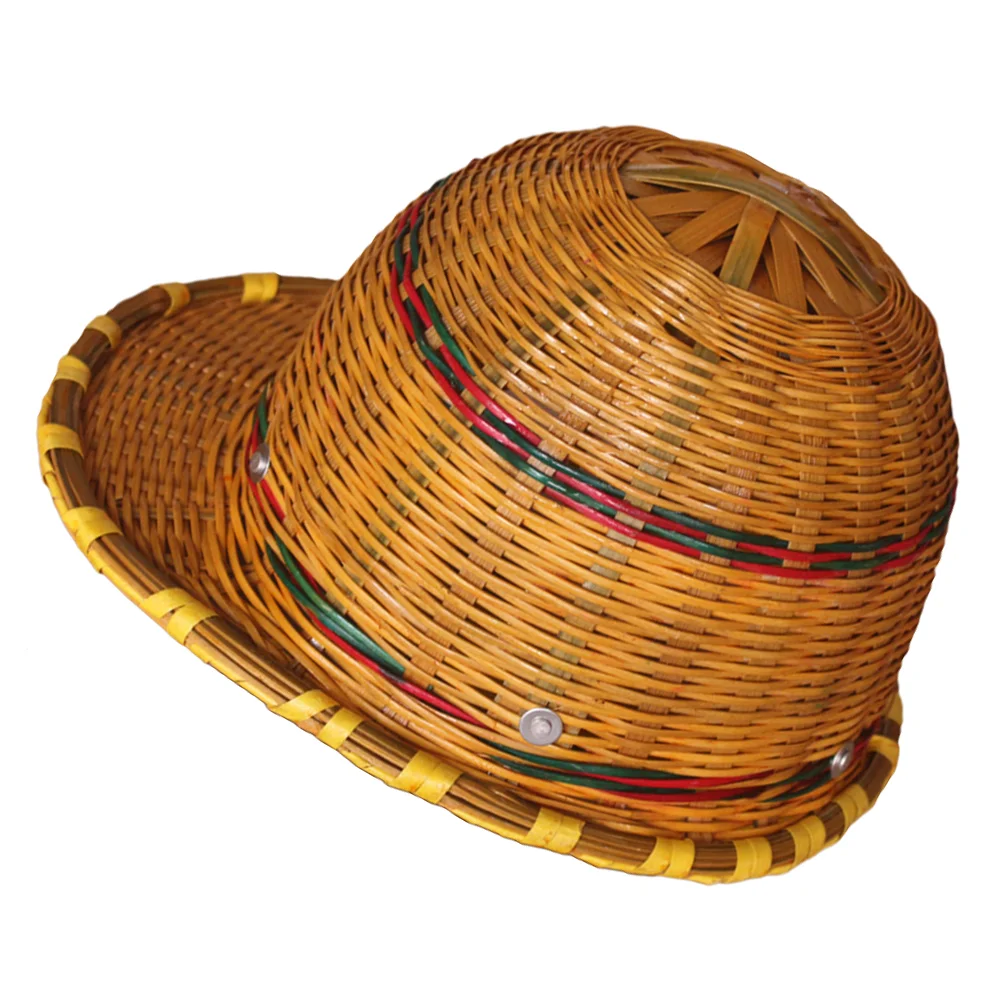Bamboo Hard Hat Construction Man Protective Caps for Workers Safety Woven Miss Outdoor