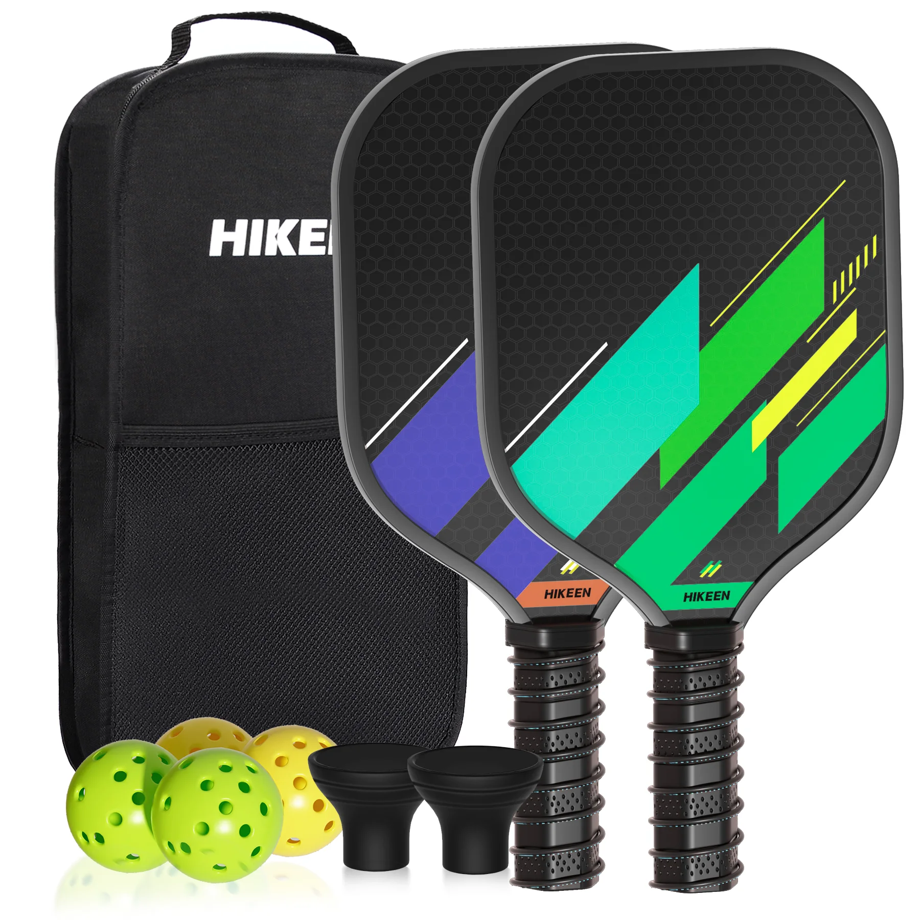 Pickleball Paddles 1pc Graphite Fiberglass Beach Tennis Racket or 2pcs With Pickleball Bag Indoor Outdoor Racket or 4pcs Ball