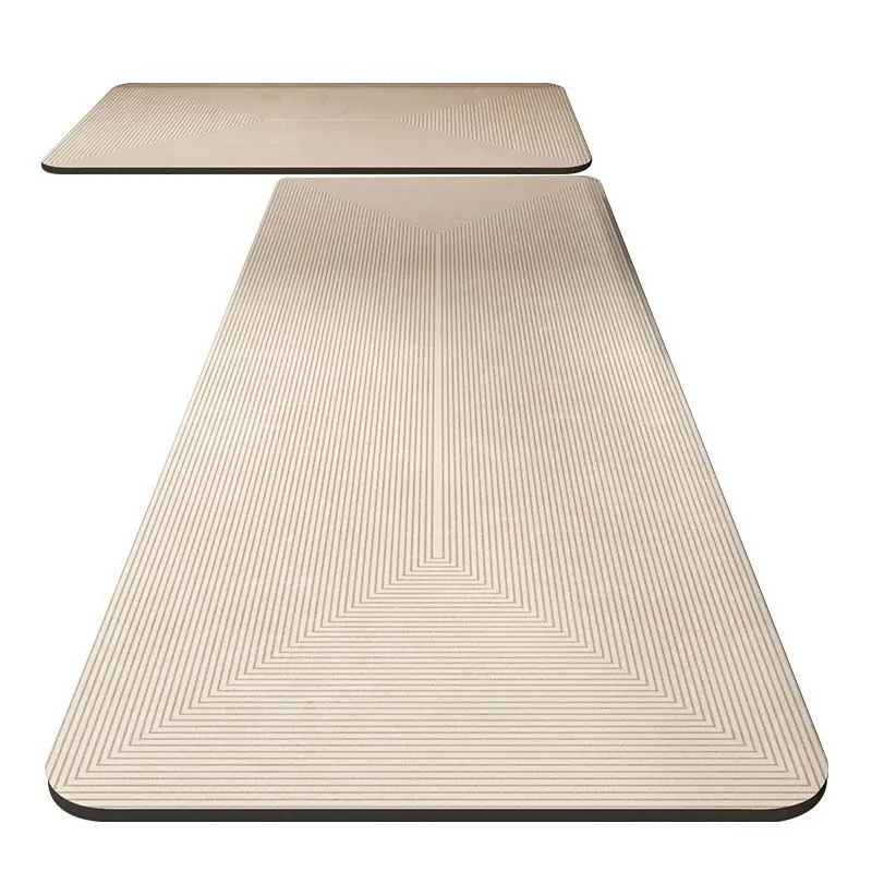 Nordic wind absorbent diatom mud mat kitchen wear-resistant oil absorbent mat household long dry fast dirt and non-slip mat