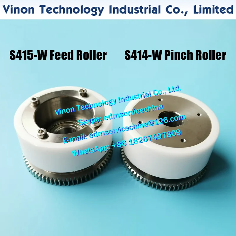 AQ537/SL400 S415-W Feed Roller C With Gear Bearing Set 118534C 118534B. S414-W Pinch Roller B With Gear Assembly 118535D 118535C