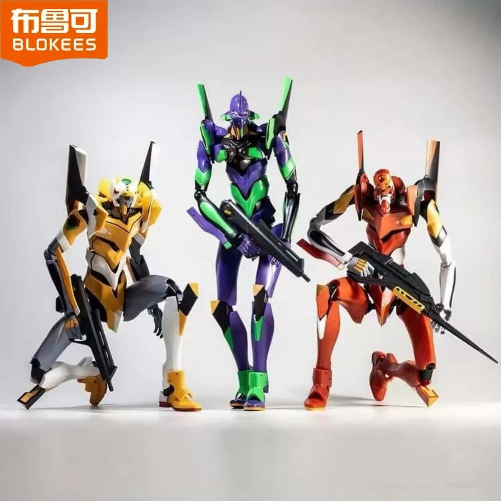 

Фигурки Blokees Neon Genesis Evangelion EVA00 EVA01 EVA02, игрушки, модель в сборе, игрушка, подарок на день рождения для детей