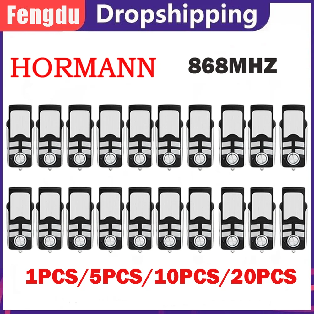 

20PCS HORMANN HSE4 HSE2 HS5 HS4 HS1 HSD2 HSP4 HSE1 HSS4 868MHZ Bisecur Garage Gate Handheld Transmitter Remote Control Garage