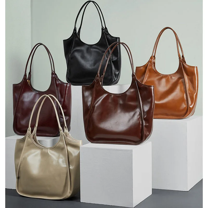 XMESSUN New Trendy Soft Leather Underarm Bags for Women,Fashion Design Commuter Bag Designer Female Casual Shoulder Bags INS