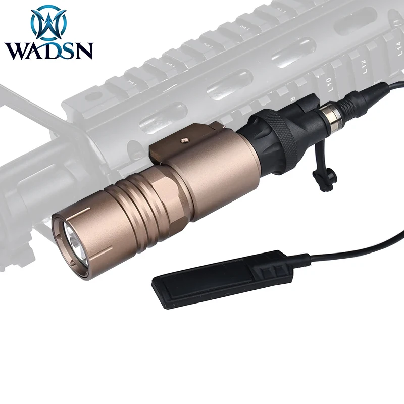 Wadsn Tactical PLHv2 Flashlight  PDW350 Weapon Scout Light Airsoft 1000Lumen Hunting Torch Dual Function Pressure Switch