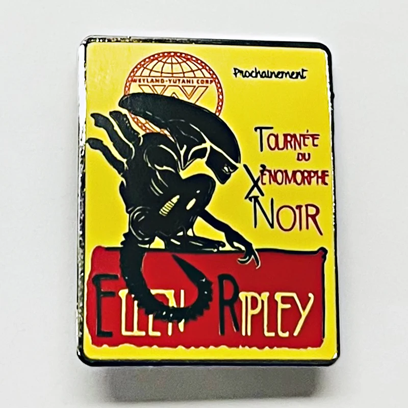 Ellen ripley xenomorphe enamel pin vintage movie poster badge Jewelry Collectibles gifts