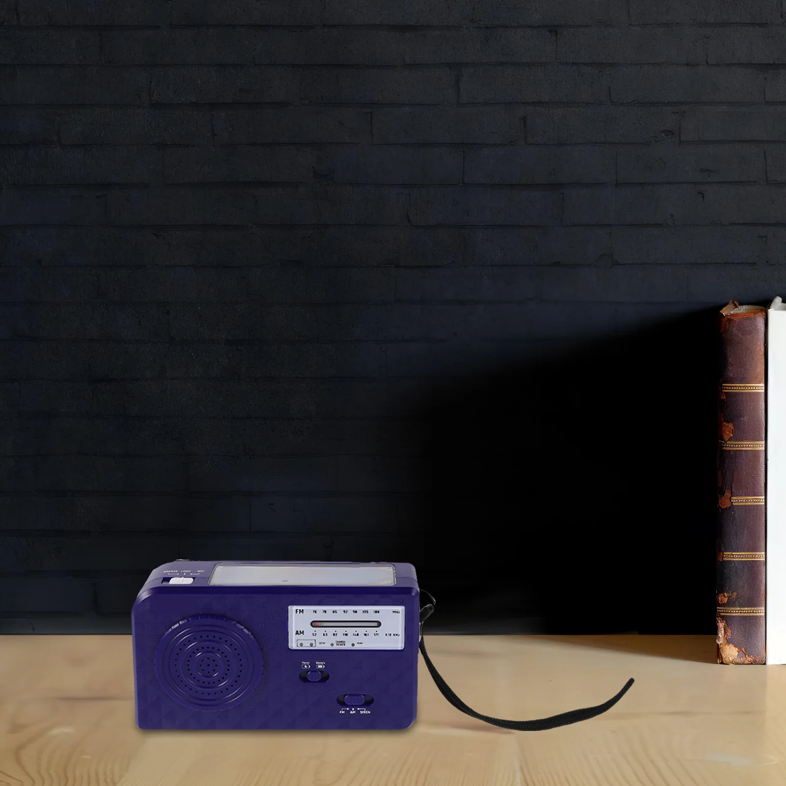 راديو طوارئ يعمل بالطاقة الشمسية، محمول باللون الأزرق، قابل لإعادة الشحن، يعمل بالطاقة الشمسية، المشي لمسافات طويلة في الهواء الطلق #5