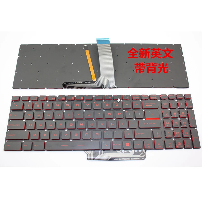 S  For MSI GL62M GL62MVR GL63 GL72M GL73 Backlit Keyboard Red