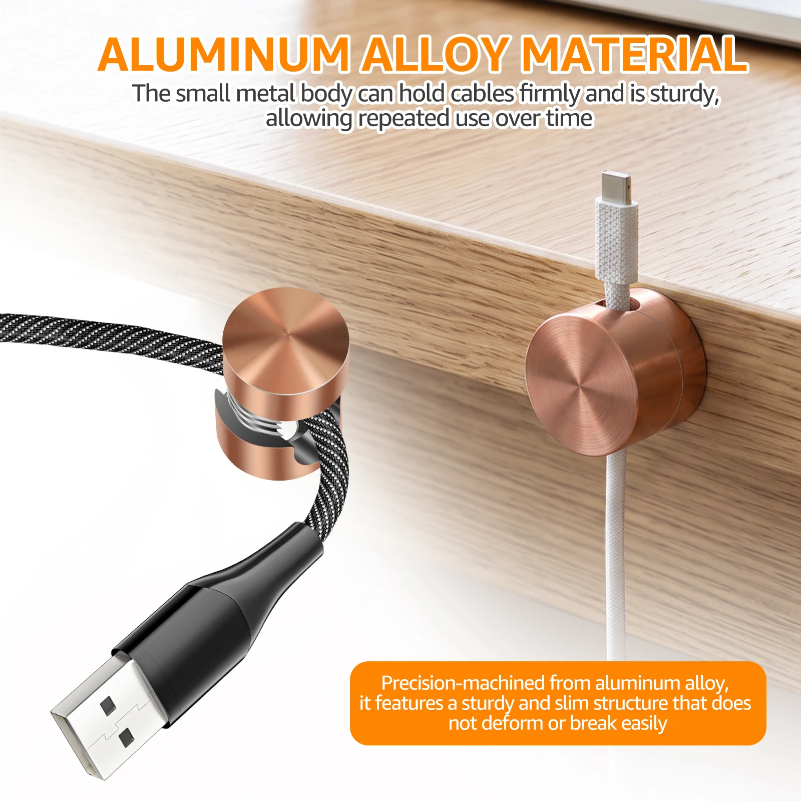 6Pcs Metal Cable Clips Aluminu - đánh giá và giá Desk Cable Clip